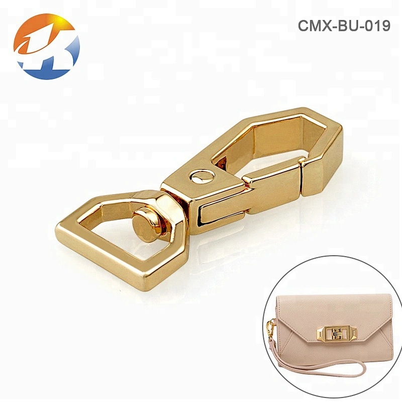 High End Handbag Zinc Alloy Gold Spring Snap Hook