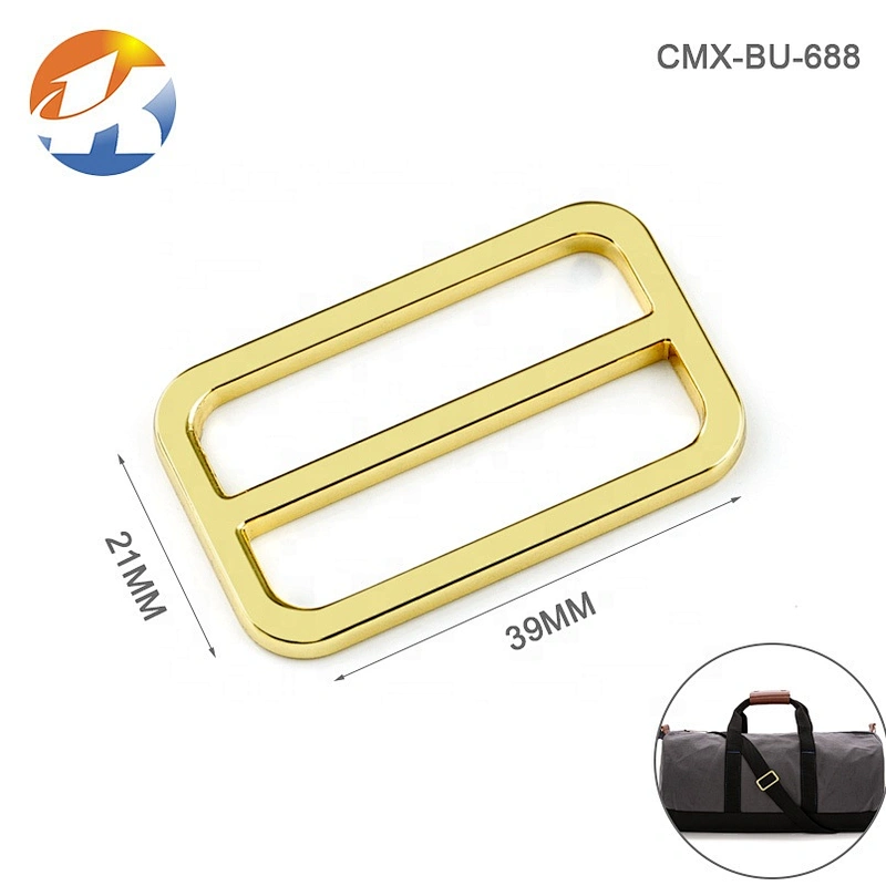 Good Quality Alloy Gold Plated Gold Metal Buckle, Adjustable Buckle Metal for Handbags