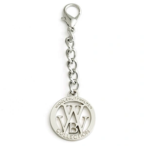 Bag Accessories Customized Making Metal Logo Plate, Circle with Hole Metal Logo Hang Tags for Bags