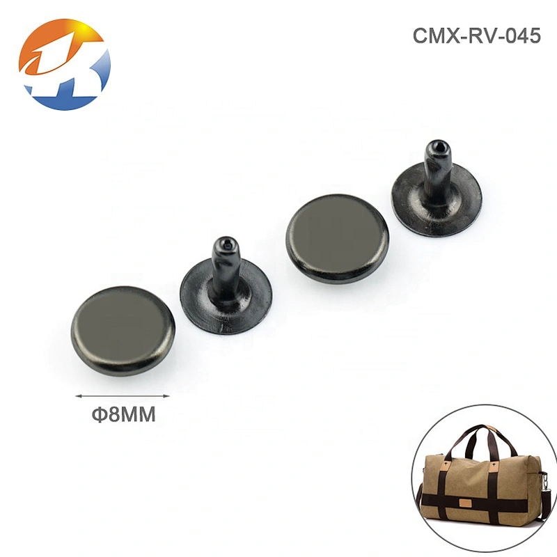 Wholesale 8mm Small Flat Metal Single Cap Rivet For Shoe Garment