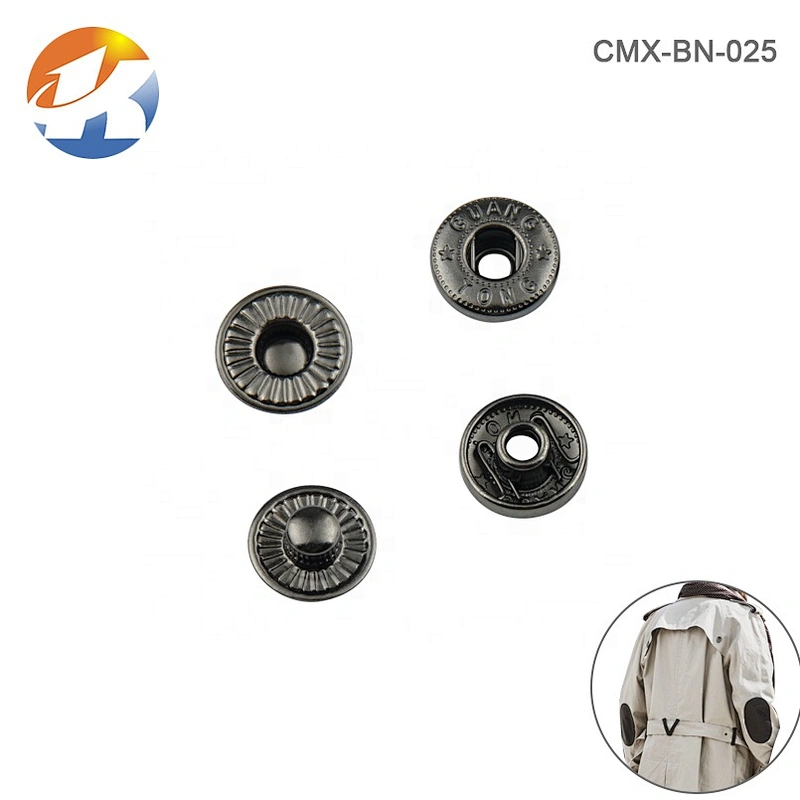 Wholesale Four Parts Press Metal Snap Button, Iron Snap Button For Jacket And Garment