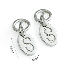 Hot Sale Fashion Oval Shape Engraved Silver Metal Tag, Small Hanging Metal Logo Tag