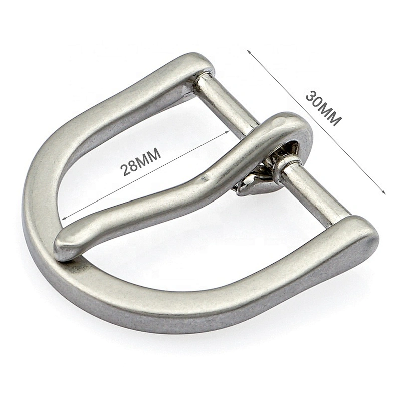 Custom High Quality 30mm Metal Belt Pin Buckle, Zinc Alloy Die-casting Nickel Metal Pin Buckle for Belt