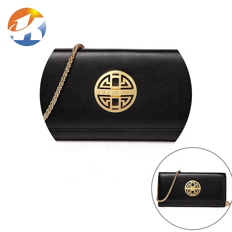 Custom Round Metal Tag with Hollow Logo, Handbag Hardware Gold Metal Logo Label
