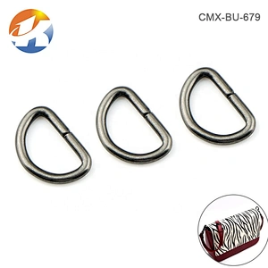 Dongguan Factory Wholesale Cheap 10mm Metal D-Ring Strap Fastener For Bags