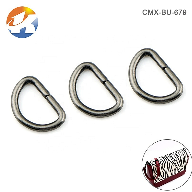 Dongguan Factory Wholesale Cheap 10mm Metal D-Ring Strap Fastener For Bags