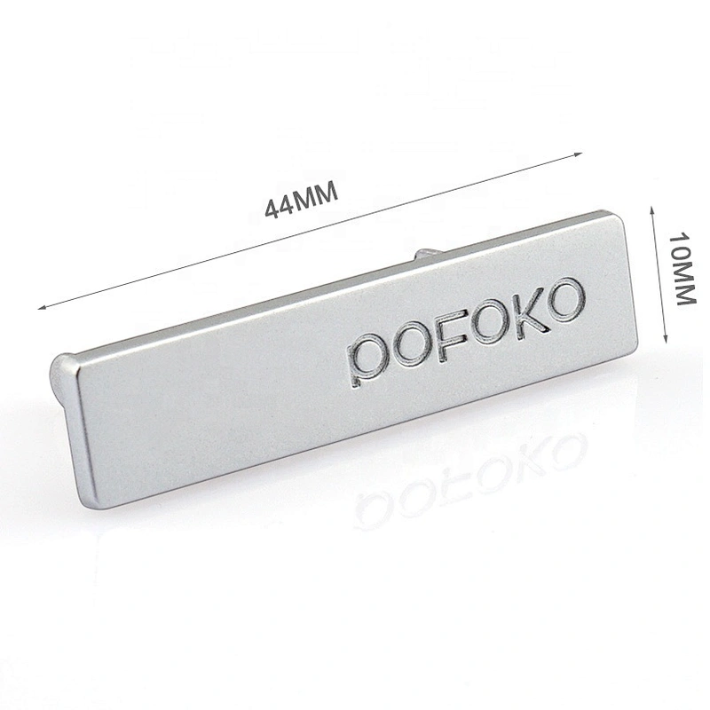Alloy Die-casting Silver Handbag Metal Label Logo