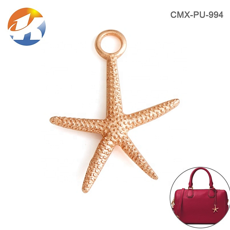 High End Bag Hardware Custom Logo Brand Metal Logo Hang Tags For Handbags