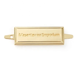 High Quality Gold Plated Custom Engrave Metal Logo Label, Design Metal Name Plate for Handbags hardware