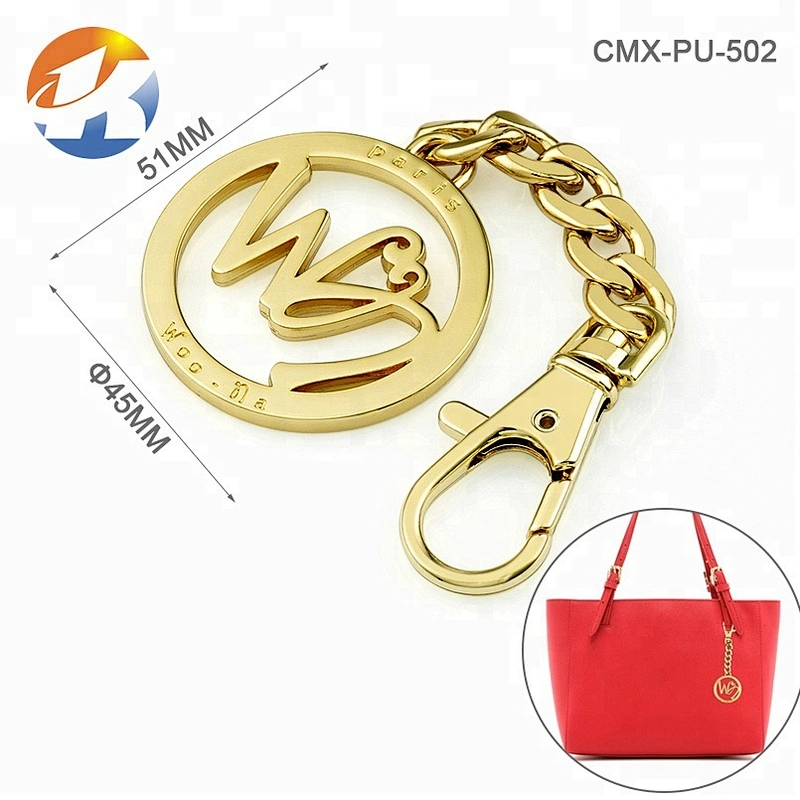 UK Custom Round With Hook And Chain Hanging Metal Brand Logo