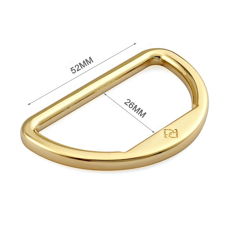 High Quality Design Fashion Gold 2 Inch D Ring Metal Belt Buckle for Clothing