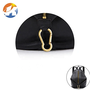 Custom High Quality Bag Accessories Gold Metal Carabiner Spring Snap Hook, Custom Alloy Metal Snap Hook for Sport Backpack