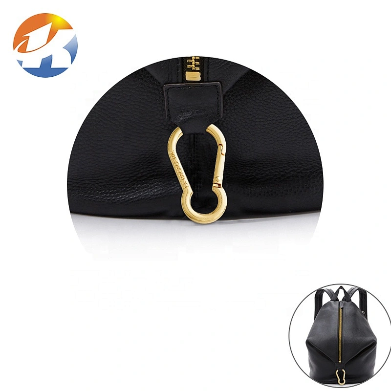 Custom High Quality Bag Accessories Gold Metal Carabiner Spring Snap Hook, Custom Alloy Metal Snap Hook for Sport Backpack