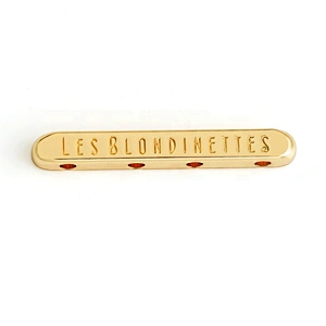 Fashion Hot Sell Gold Color Engraved Jewelry Metal Logo Tag