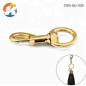 Lady Bag Accessories Metal Swivel Snap Hook for Handbags, Gold Plated Metal Keychain Snap Hook