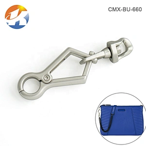 Wholesale High End Handbag Accessories Metal Snap Hook Matt Silver