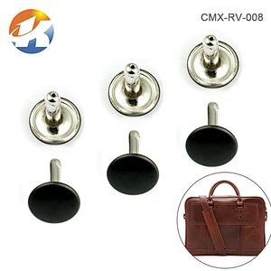Bag/Leather Accessories Black Nickel Metal Rivet Stud