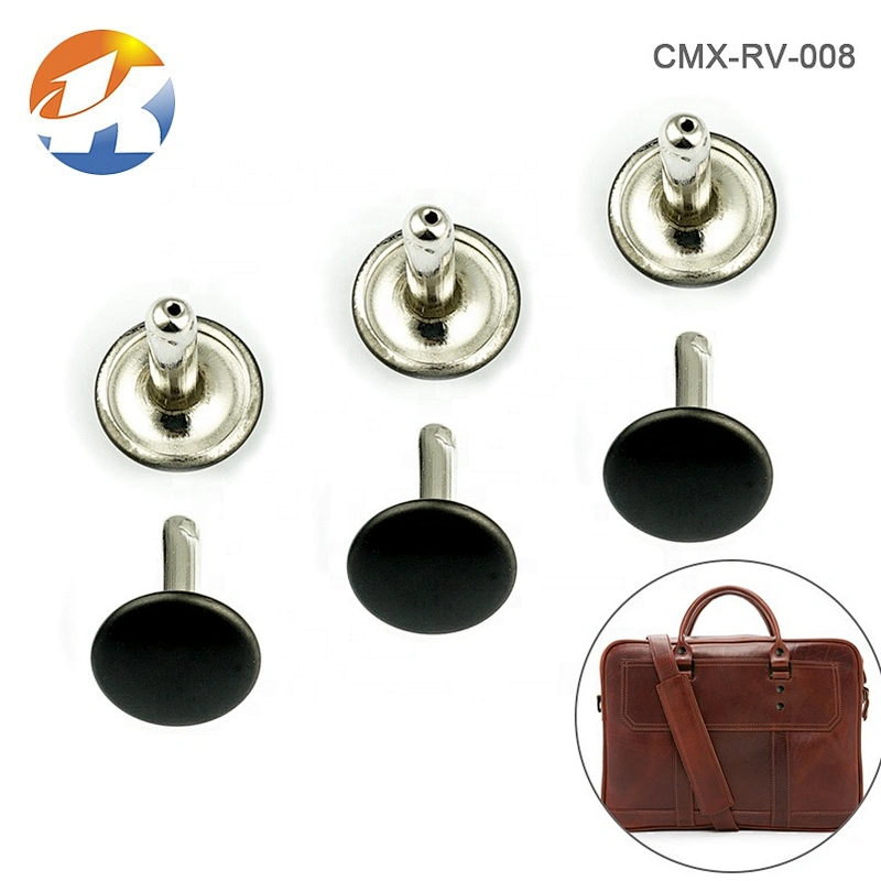Bag/Leather Accessories Black Nickel Metal Rivet Stud