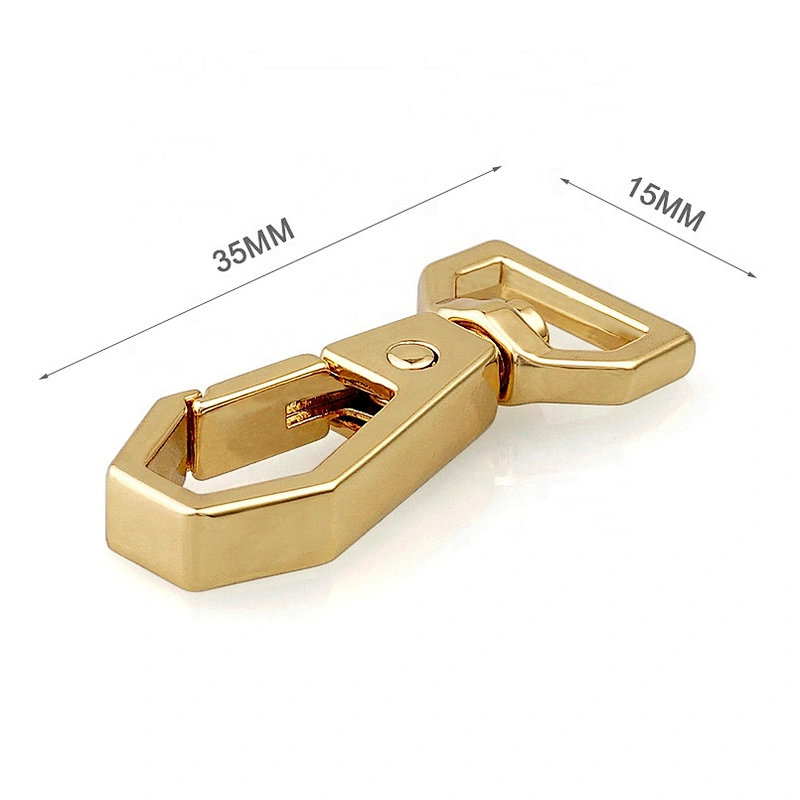 High End Handbag Zinc Alloy Gold Spring Snap Hook