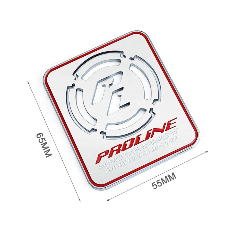 New Product Design Adhesive Metal Name Tag for Machine, Custom Metal Logo with 3M Adhesive