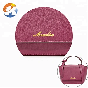 Fashion Gold Letter Metal Plate Logo, Top Bag Purse Hardware Custom Metal Labels, Design Letters Metal Logo Plates for Handbags