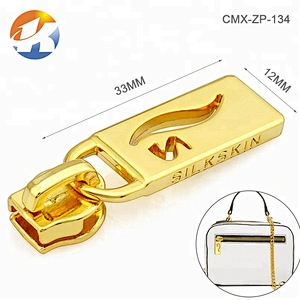 Wholesale Bag Accessories Nickel Letters Metal Zipper Puller, Custom Fashion Metal Zipper Pull for Garment*