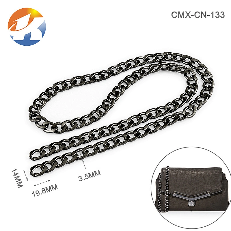 Rhombus Shape Gold Metal Decorative Chain