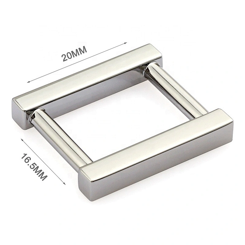 Wholesale Square 16mm Silver Metal Bag Ring Buckle for Handbag