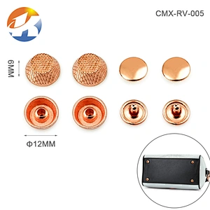 Hot Sale Zinc Alloy Rose Gold Custom Rivets