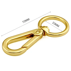 High Quality Metal Keychain Hook, Bag Hardware Gold Metal Snap Hook For Handbag