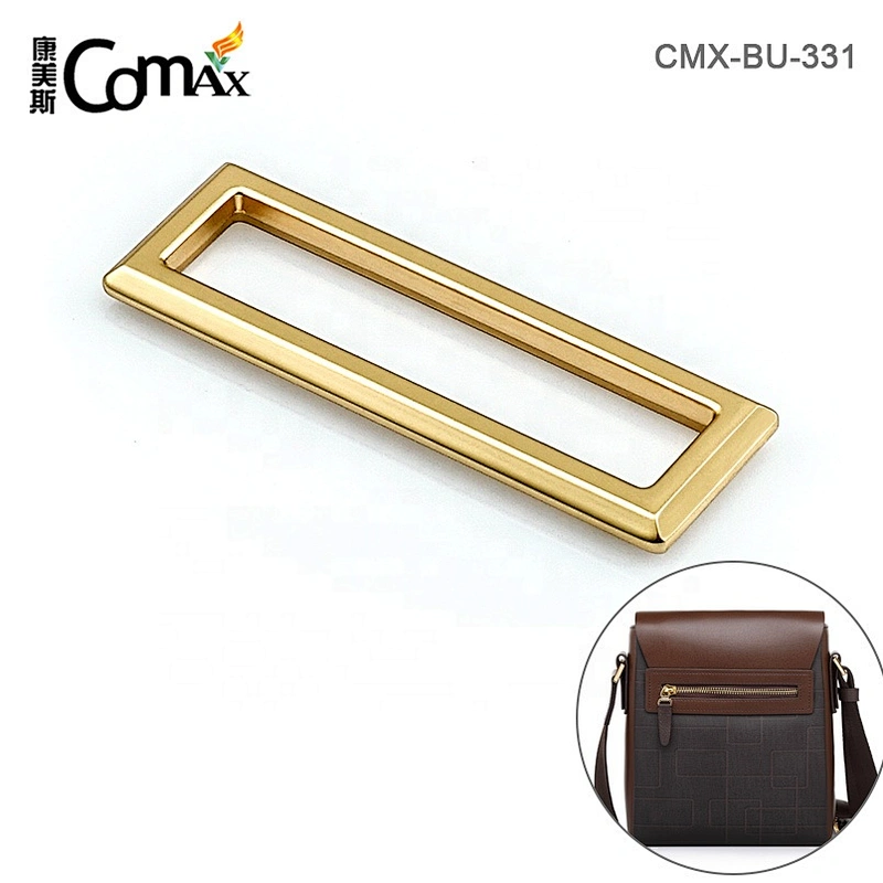 High-End Quality Bag Accessories Luggage Strap Metal Bag Buckle, Gold Plated Metal Rectangle Buckle for Strap