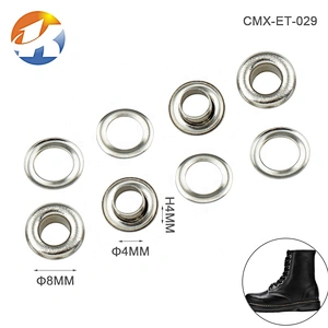 Factory Direct Color Custom Iron Metal Eyelet, Nickel Metal Grommet For Shoes Clothing