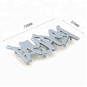 Professional Custom Letters Metal Logo, Nickel Plated Metal Name Plate for Handbags