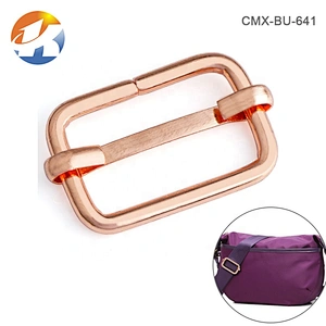 Wholesale Custom 32mm Rose Gold Metal Bag Adjustable Buckle for Handbags