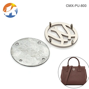 Circle With Cut Out Logo Custom Made Metal Logo Charms
