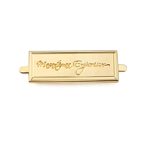 Excellent Bag Accessories Custom Engraved Metal Logo Label, Design Metal Name Plate Tag for Handbags