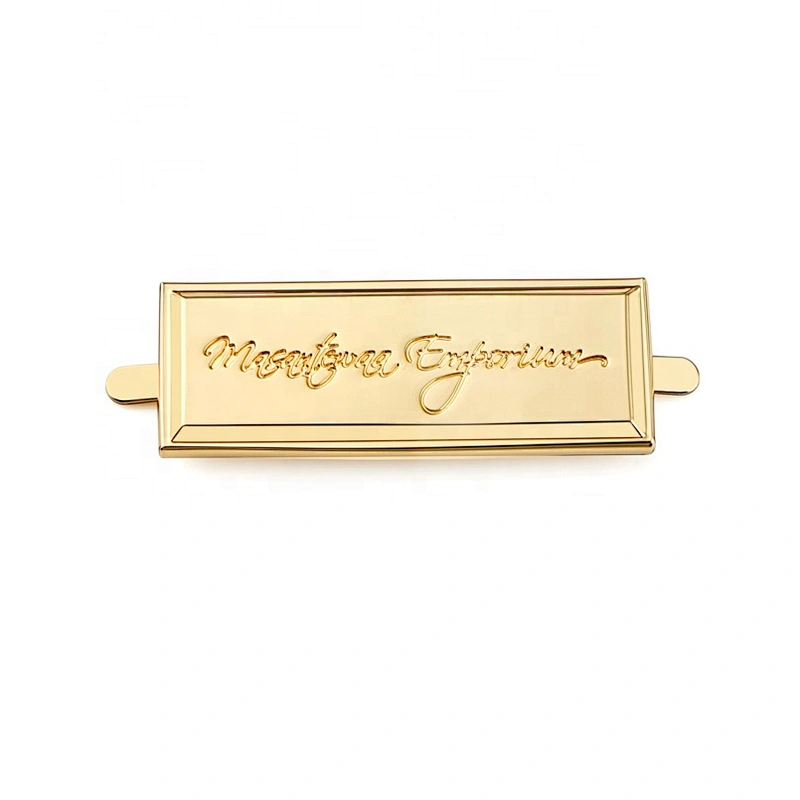 Excellent Bag Accessories Custom Engraved Metal Logo Label, Design Metal Name Plate Tag for Handbags