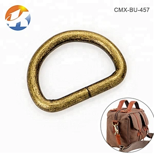 Kangsheng Factory Wholesale Bronze Iron Metal D Ring for Bag Hardware
