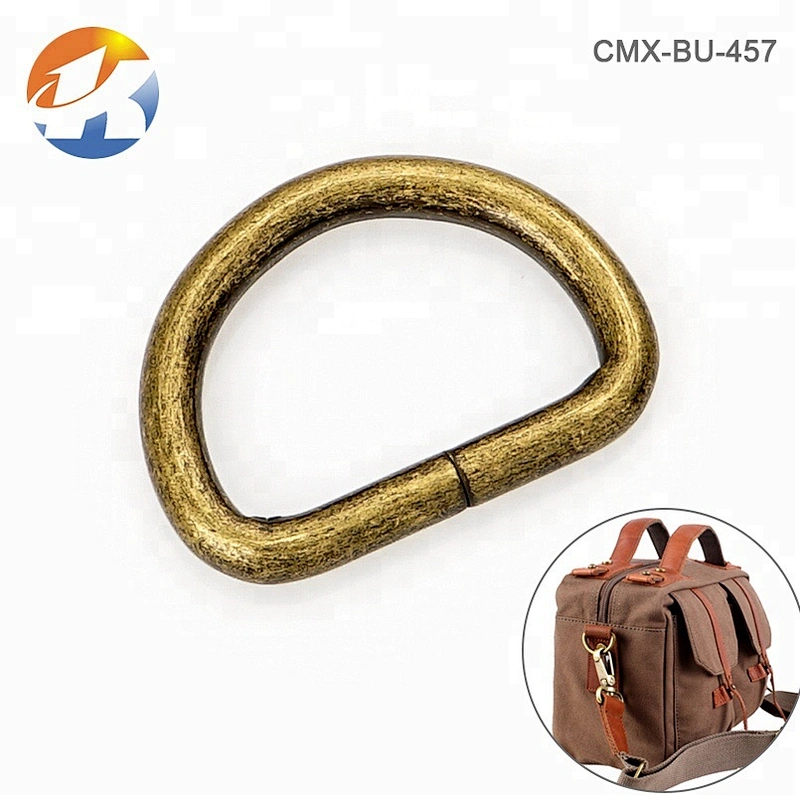 Kangsheng Factory Wholesale Bronze Iron Metal D Ring for Bag Hardware