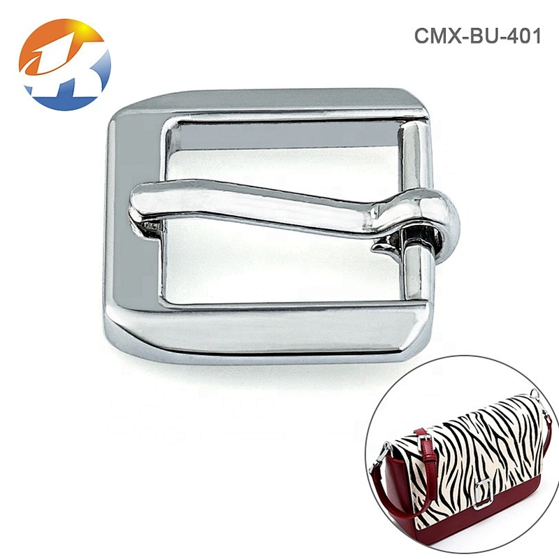 Pin Buckle Manufacturers Wholesale Square Silver Metal Pin Buckle for Bag's Shoulder