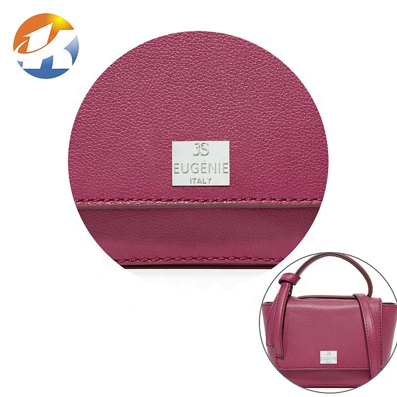 Custom Nickel Metal Brand Logo Label, Design Engraved Metal Name Tag Plate for Handbag