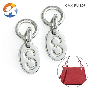 Hot Sale Fashion Oval Shape Engraved Silver Metal Tag, Small Hanging Metal Logo Tag