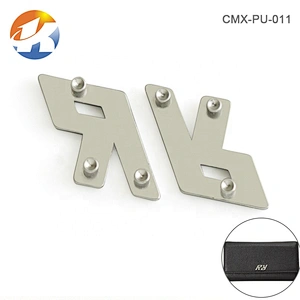 Zinc Alloy Customized Metal Logo Tag Letters For Purse
