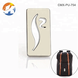 Bag Hardware Custom Cut Out Logo Style Metal Plate Logo