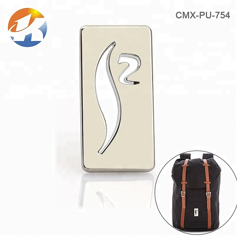 Bag Hardware Custom Cut Out Logo Style Metal Plate Logo