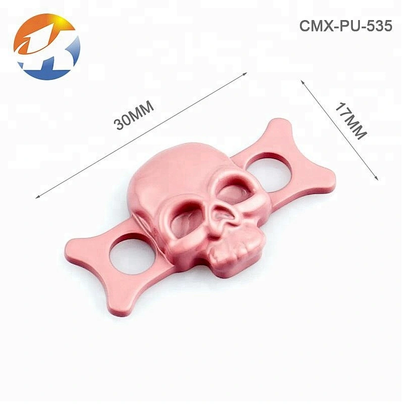 Garment Accessories Custom Skull Shape Metal Clothing Logo, Design Gold Metal Sewing Label for Jeans^