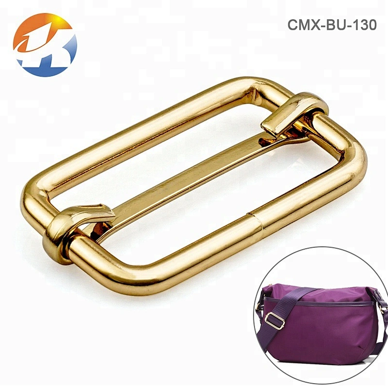 Custom Gold Bag Accessories Adjustable Metal Buckle