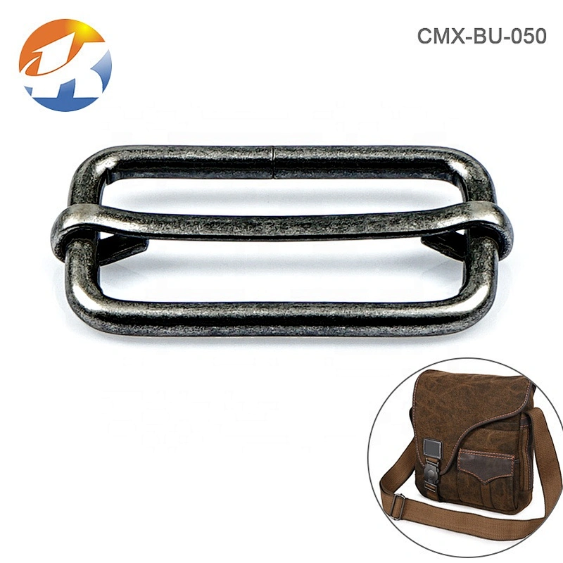 Bag Accessories Iron Adjustable Metal Buckle, Wholesale Black Nickel Metal Buckle For Backpack