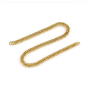High Grade Double Weave 18K Metal Italian Gold Chain