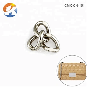 12mm Width Nickel Iron Metal Chains For Bag